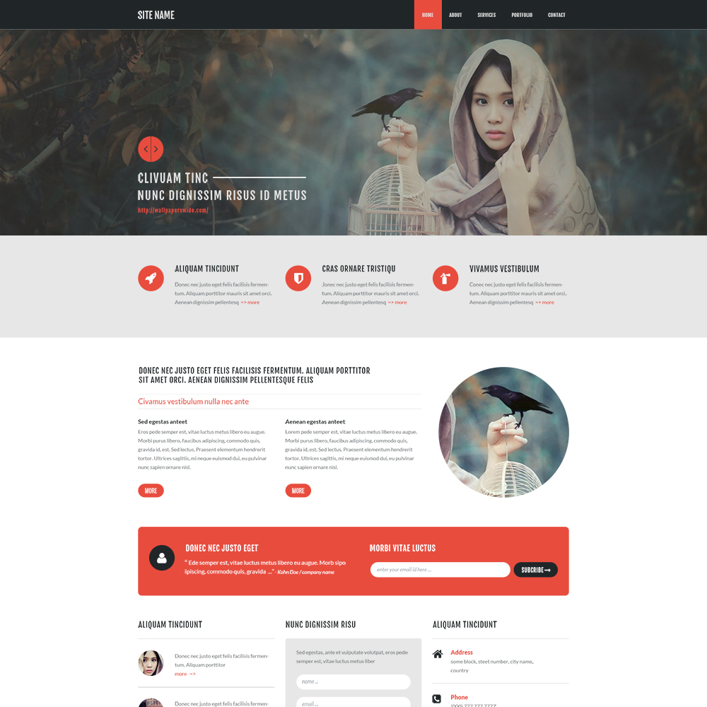 Free psd ecommerce website templates